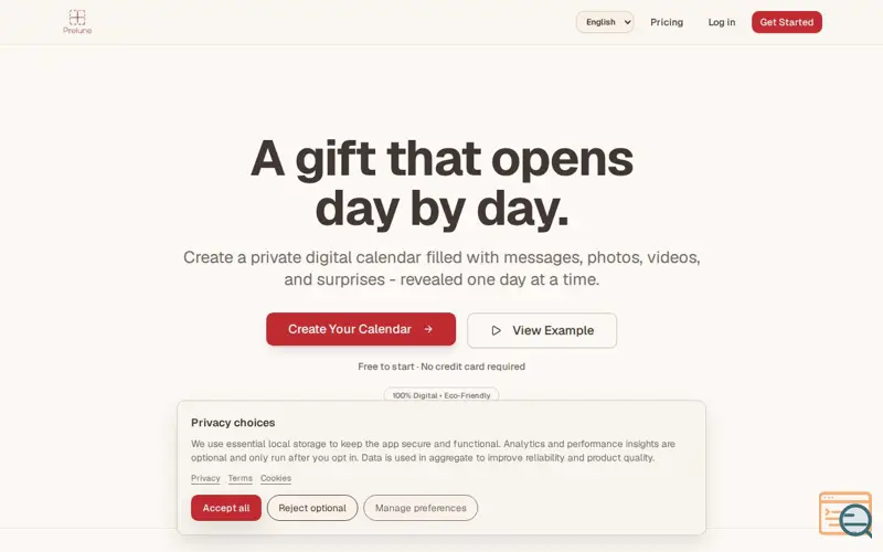 Screenshot of Prelune