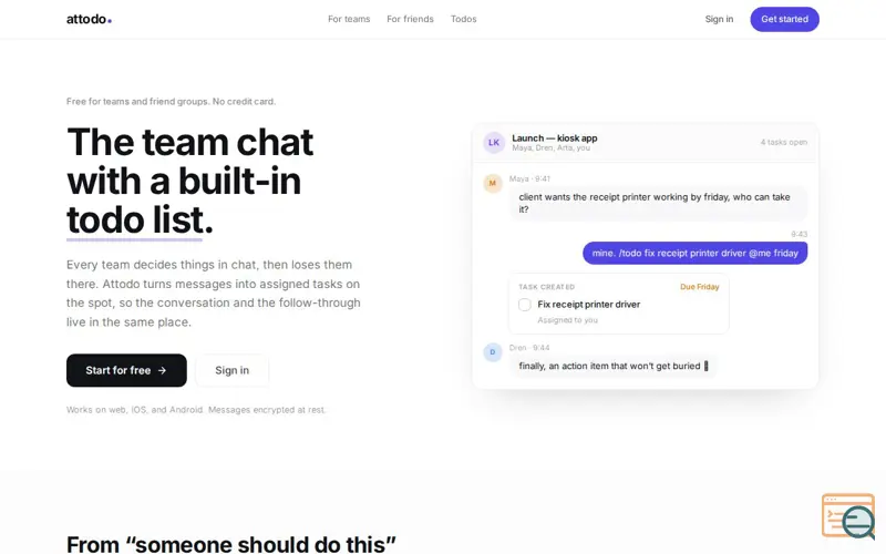 Screenshot of Attodo