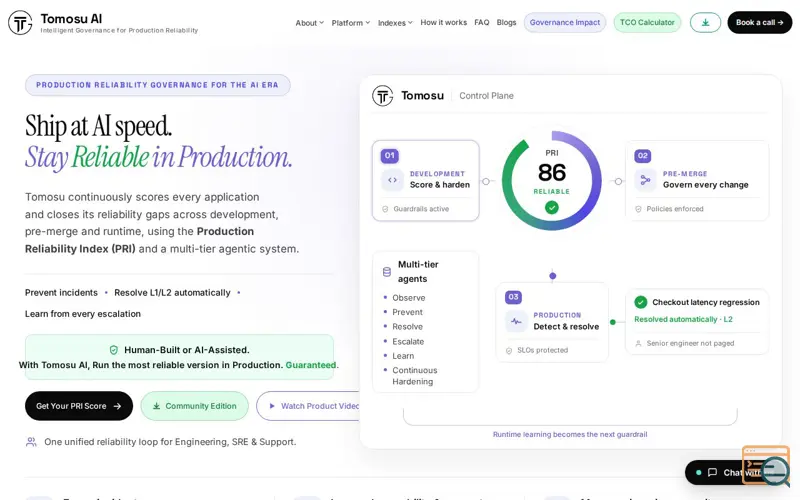 Screenshot of Tomosu