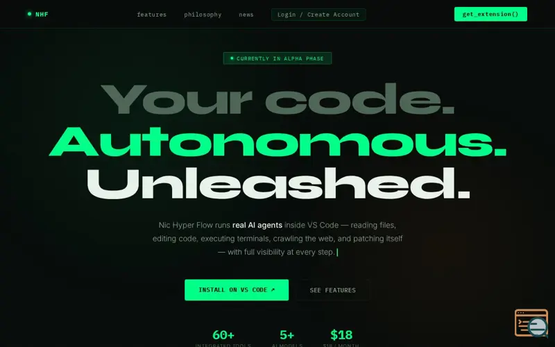 Screenshot of Nic Hyper Flow