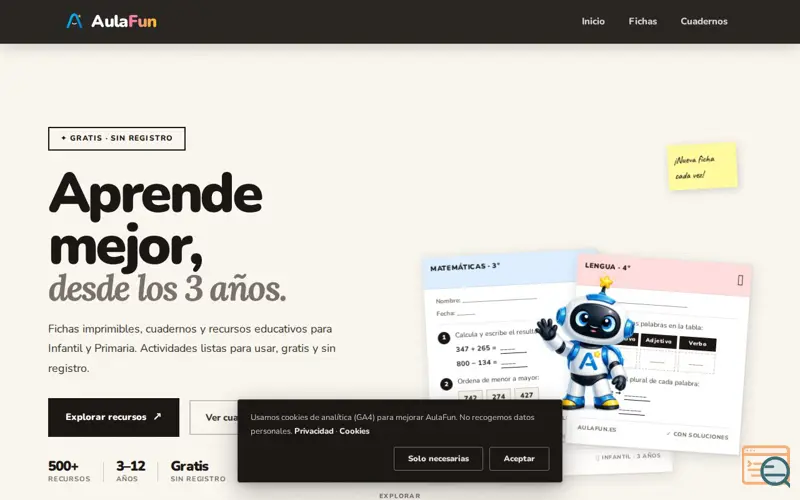 Screenshot of AulaFun