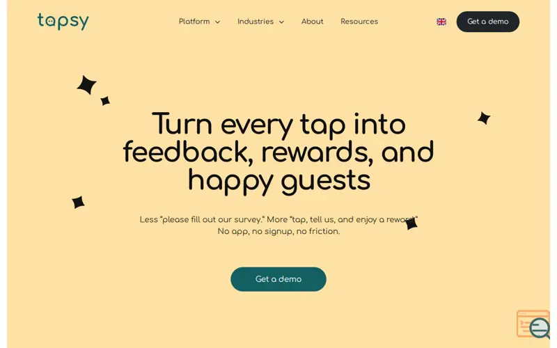 Screenshot of Tapsy AI