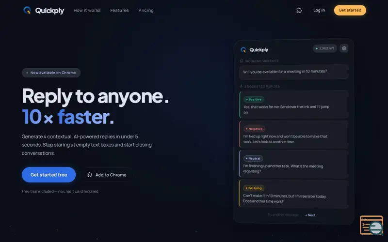 Screenshot of Quickply
