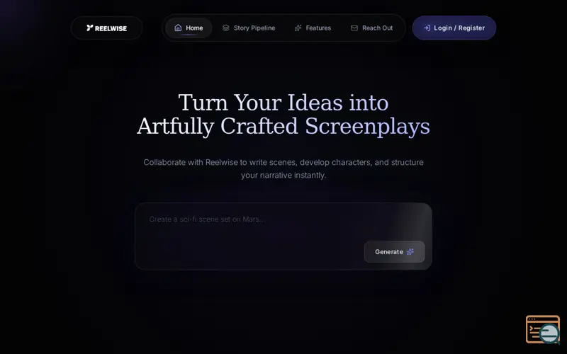 Screenshot of Reelwise