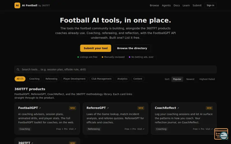 Screenshot of AI Football