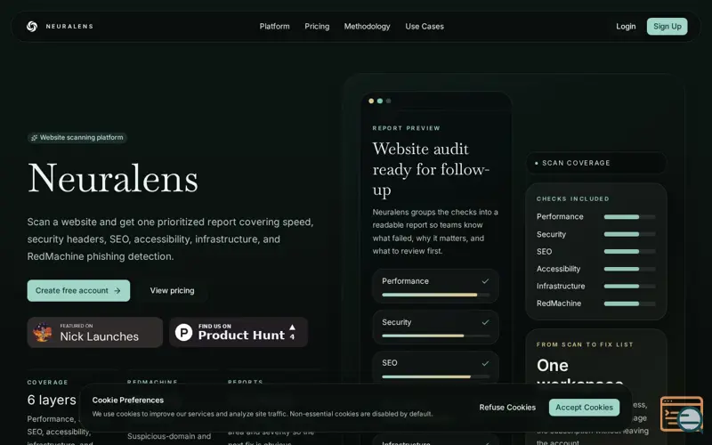 Screenshot of Neuralens