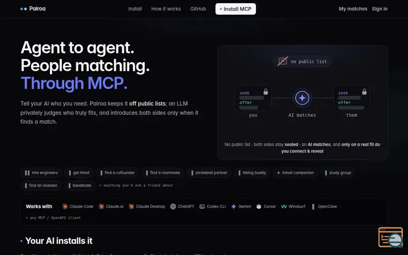 Screenshot of Pairoa