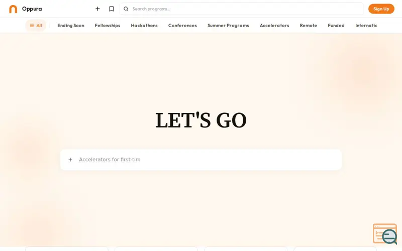 Screenshot of Oppura