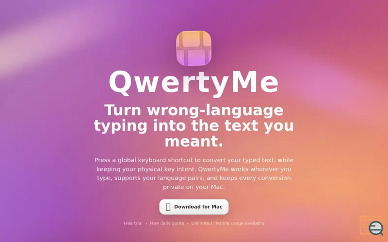 Screenshot of QwertyMe