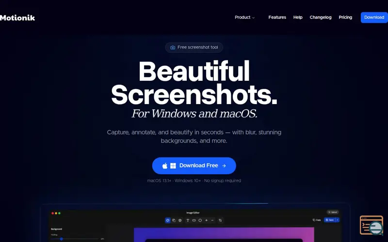 Screenshot of Beautiful screenshots for Windows & Mac