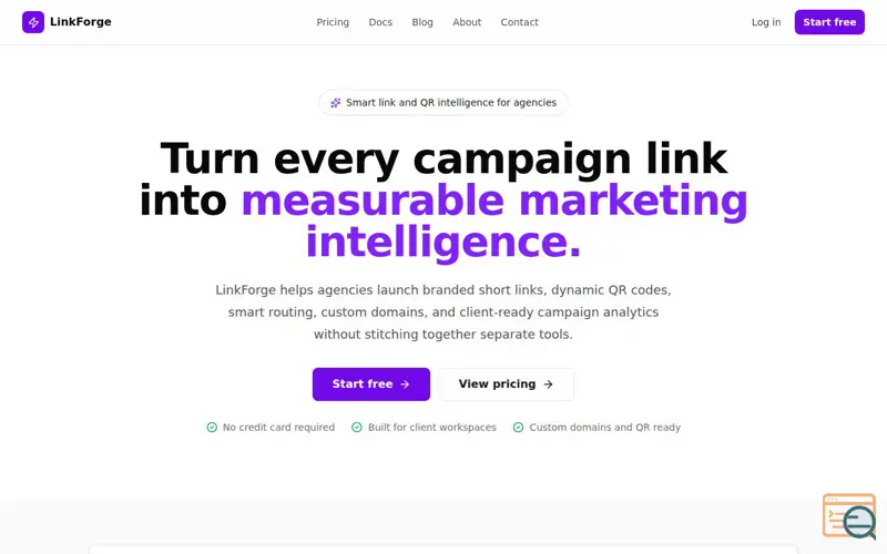 Screenshot of LinkForge