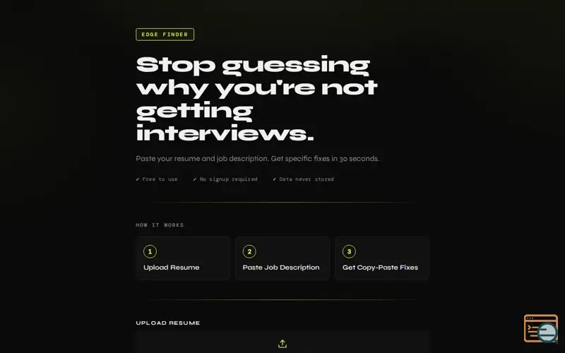 Screenshot of Edge Finder