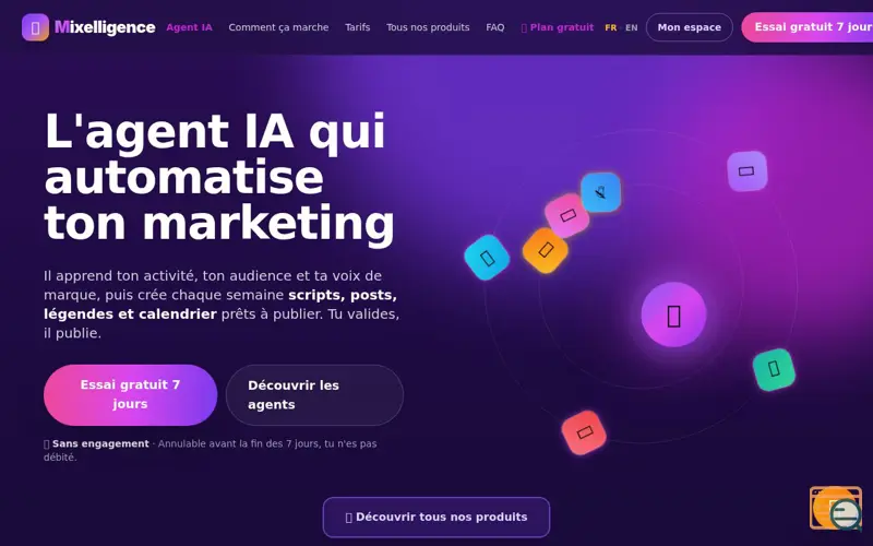 Screenshot of Mixelligence