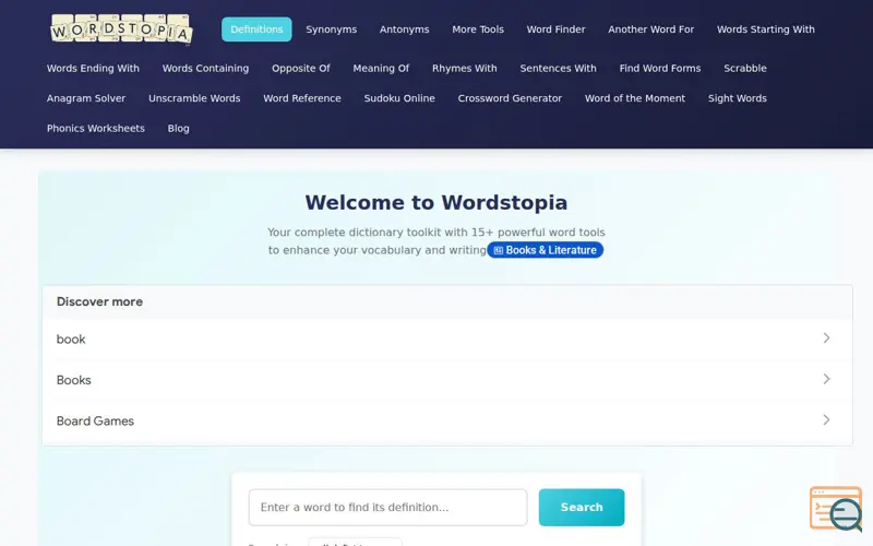 Screenshot of Wordstopia