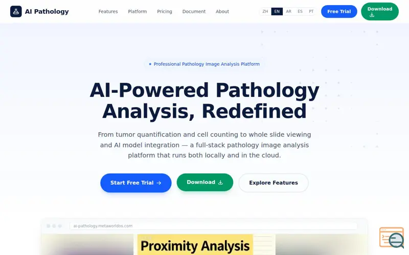 Screenshot of AI-Pathology