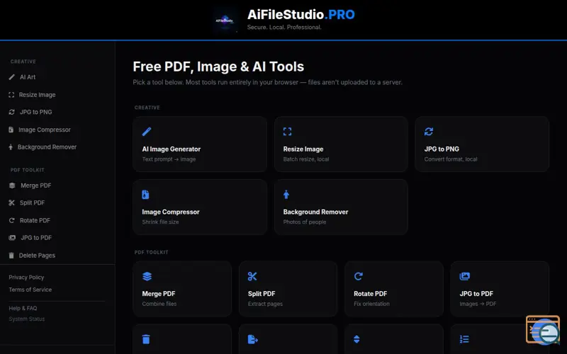 Screenshot of AiFileStudio.PRO