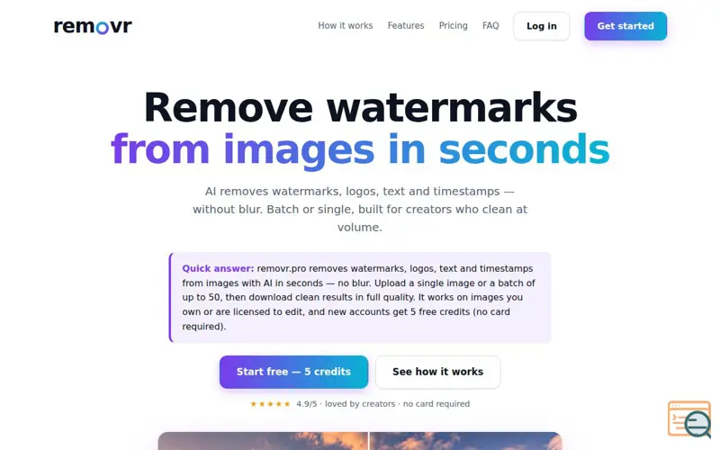 Screenshot of removr.pro
