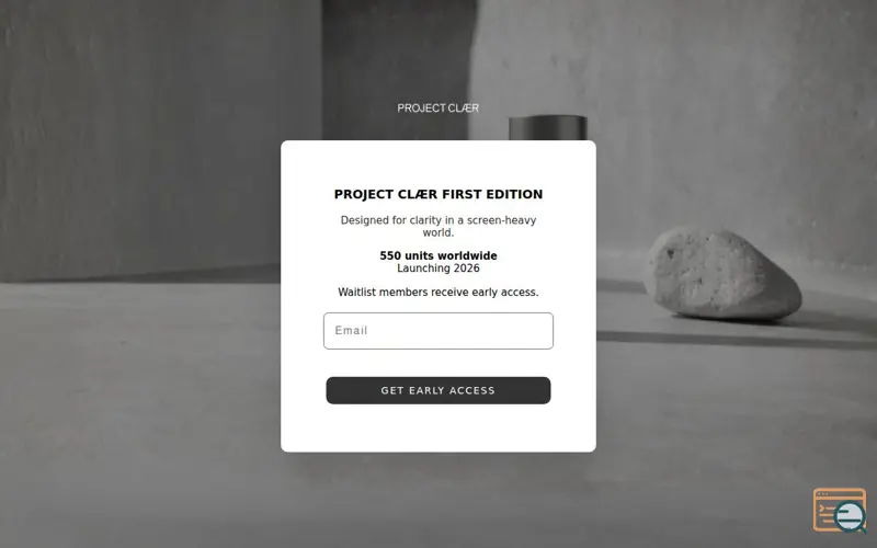 Screenshot of PROJECT CLÆR