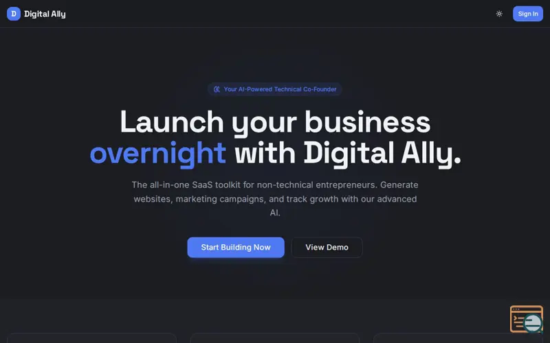 Screenshot of Digital Ally