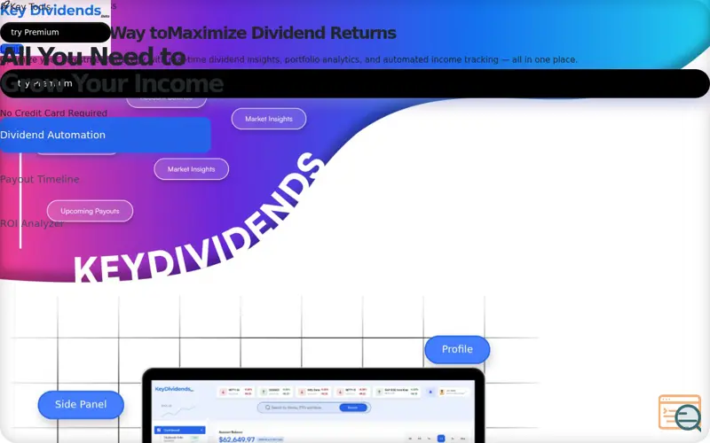 Screenshot of Key Dividends