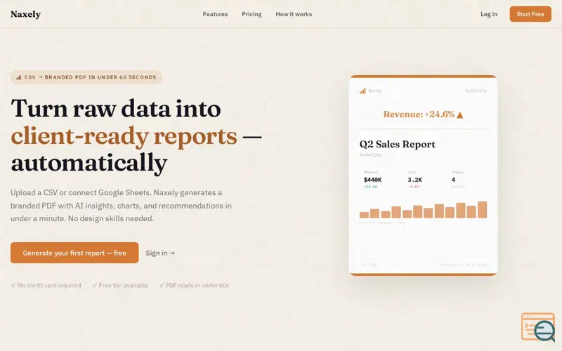 Screenshot of Naxely