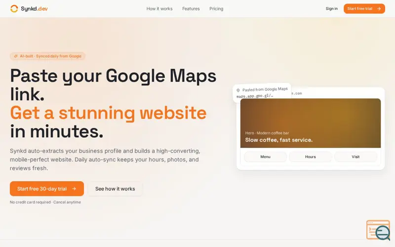 Screenshot of Synkd