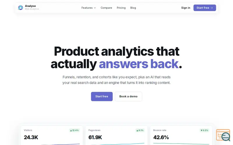 Screenshot of Analyse