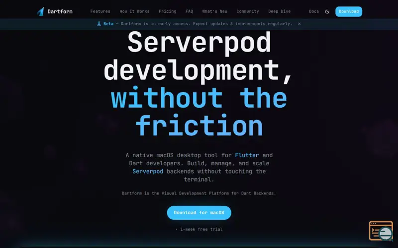 Screenshot of Dartform