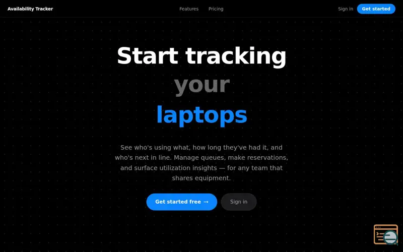 Screenshot of Availability Tracker