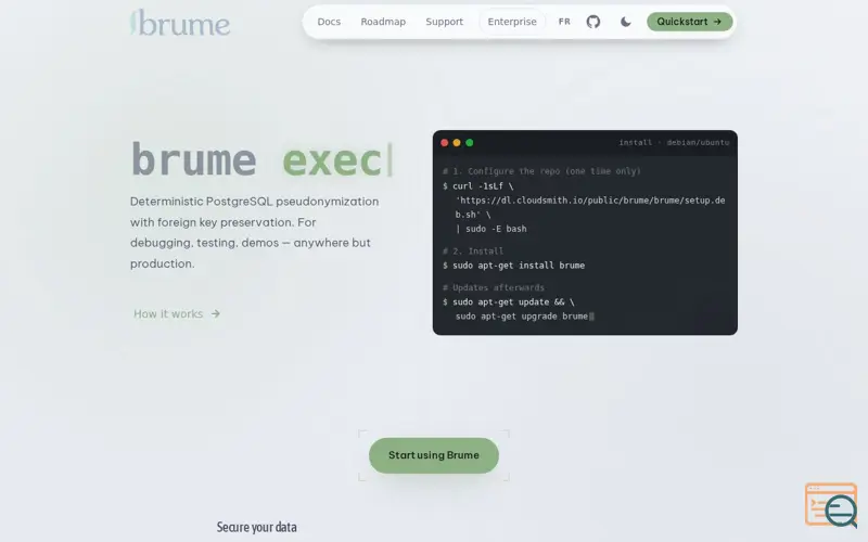 Screenshot of Brume