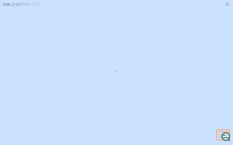 Screenshot of Cloth Physics in 3D CSS
