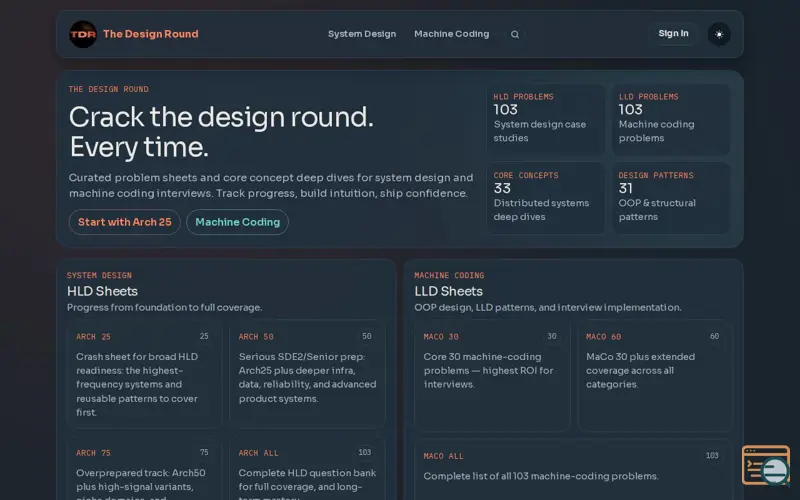 Screenshot of The Design Round