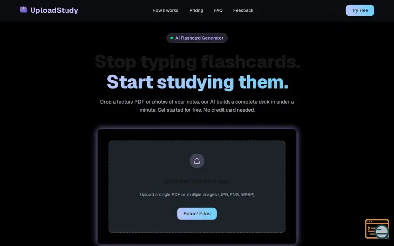 Screenshot of UploadStudy