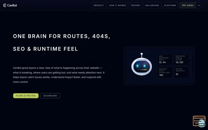 Screenshot of CavBot