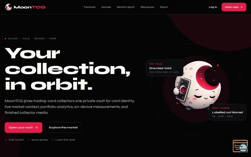 Screenshot of MoonTCG