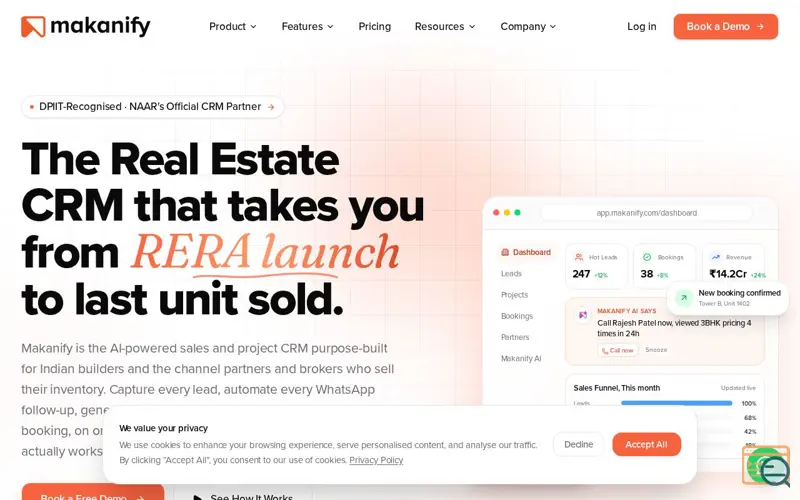 Screenshot of Makanify