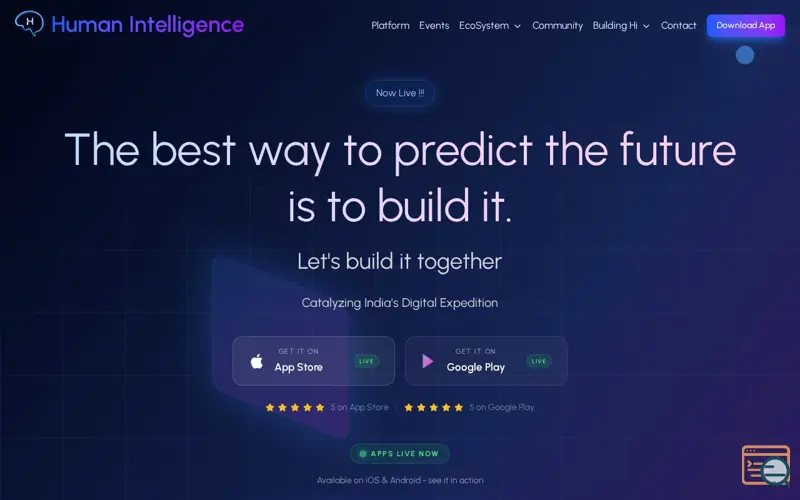 Screenshot of Human Intelligence (Hi)