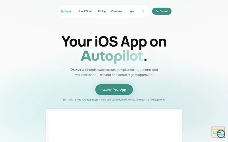Screenshot of Tminus