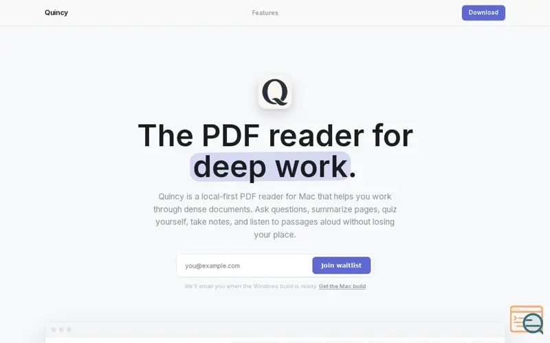Screenshot of Tryquincy