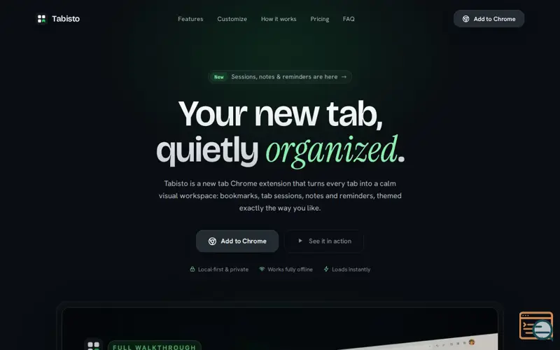 Screenshot of Tabisto