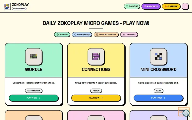 Screenshot of ZokoPlay