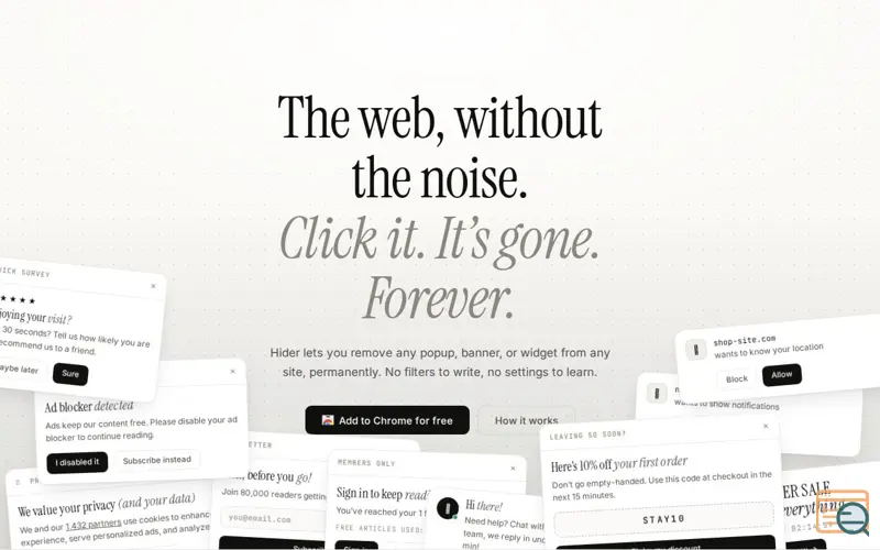 Screenshot of Hider