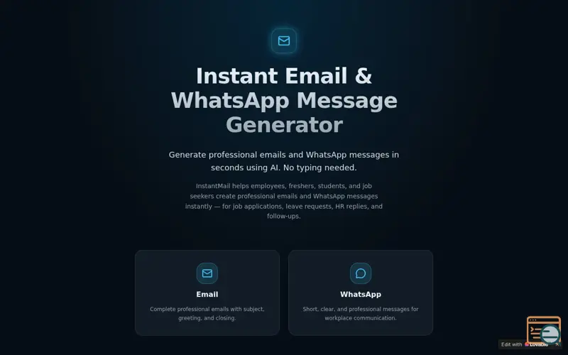 Screenshot of InstantMail