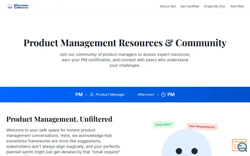 Screenshot of Afternoon Collective