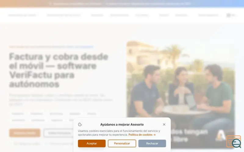 Screenshot of Asesorio - Invoicing & Tax Determination
