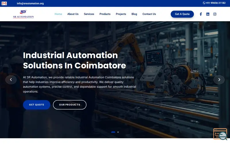 Screenshot of sr automation