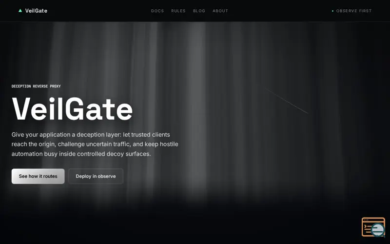 Screenshot of VeilGate