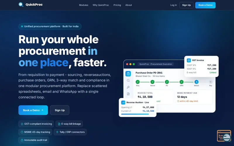 Screenshot of QuickProc