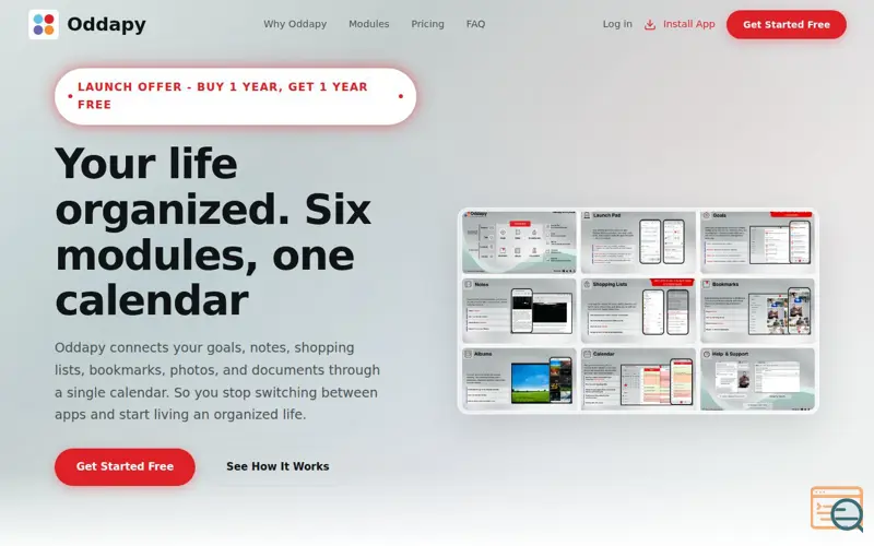 Screenshot of Oddapy