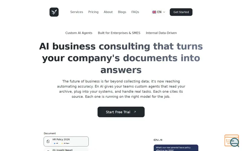 Screenshot of EnAI